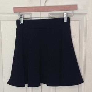 2/$15 A'Gaci Black Textured Skater Skirt